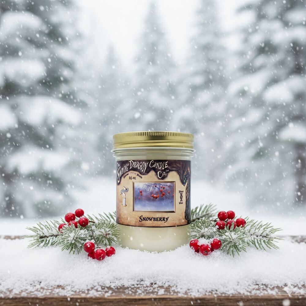 Snowberry - 16 oz Coconut Wax Candle
